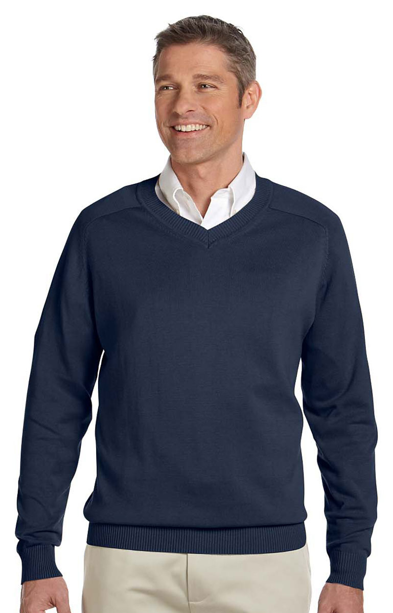 Devon & Jones Men's Lightweight Wrinkles Resistant V Neck Winter Sweater. D475 | eBay