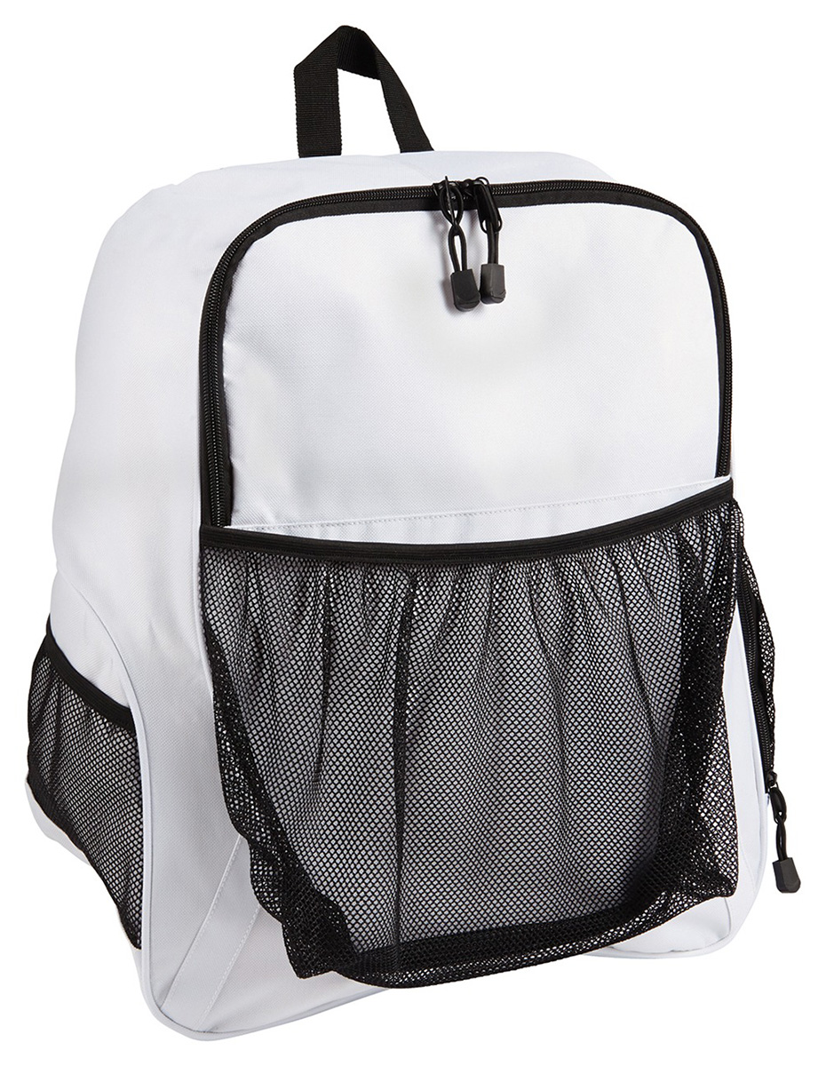 Team 365 Front Mesh Pocket Polyester Elastic Binding Equipment Backpack