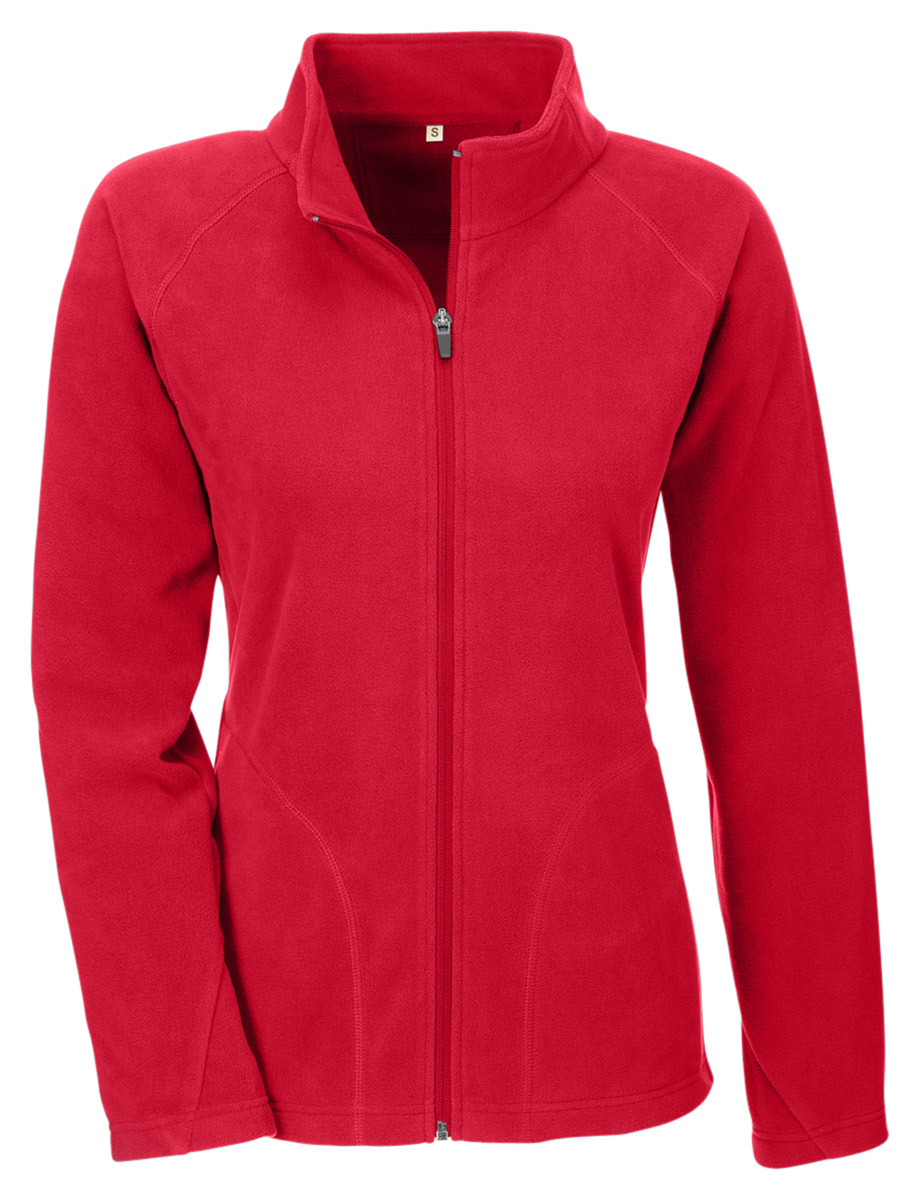 Team 365 Women's Polyester Side Pocket Full Zip Campus Microfleece