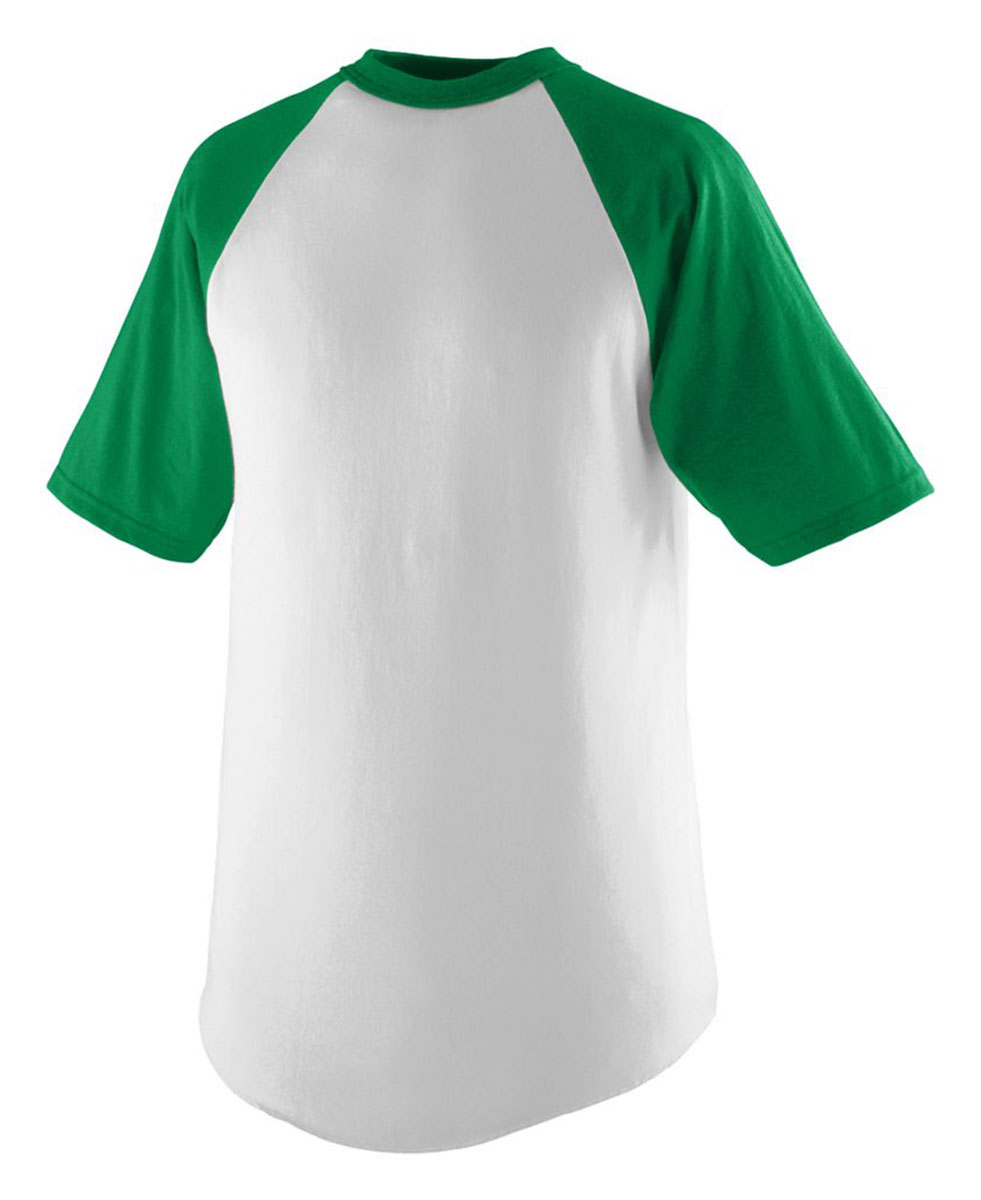 Augusta Sportswear Youth Rib Knit Collar Short Sleeve Baseball Jersey 424 Augusta Sportswear Youth Rib Knit Collar Short Sleeve Baseball Jersey 424