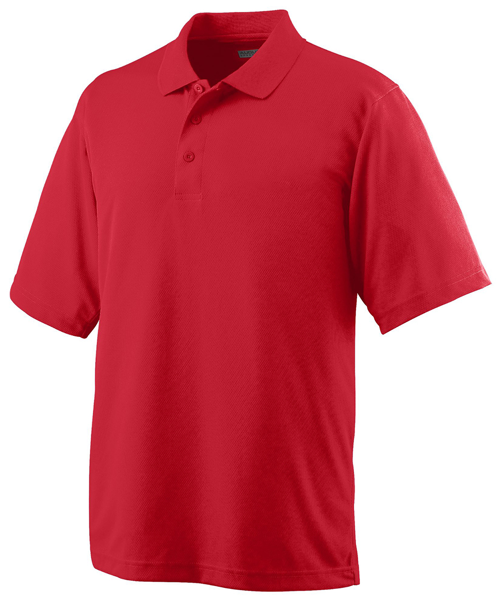 Augusta Sportswear Men's Polyester Mesh 3 Button Short Sleeve Polo