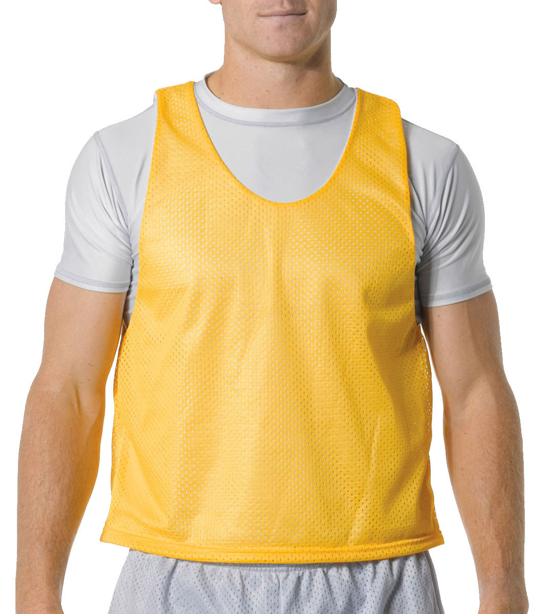 A4 Men's Lacrosse Reversible Polyester Sleeveless Practice Jersey S3XL