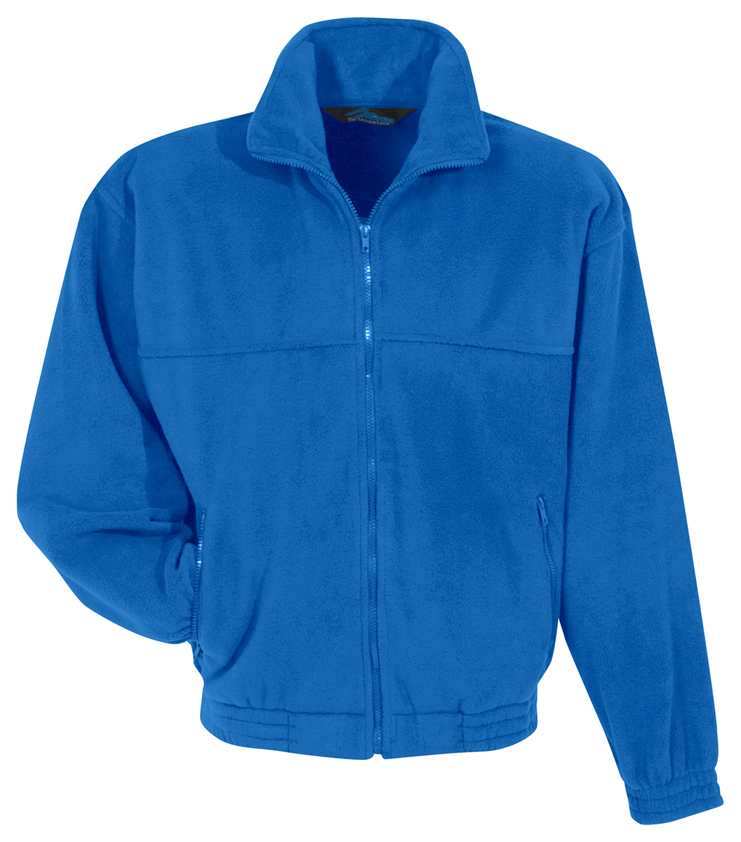 fleece jacket with elastic cuffs