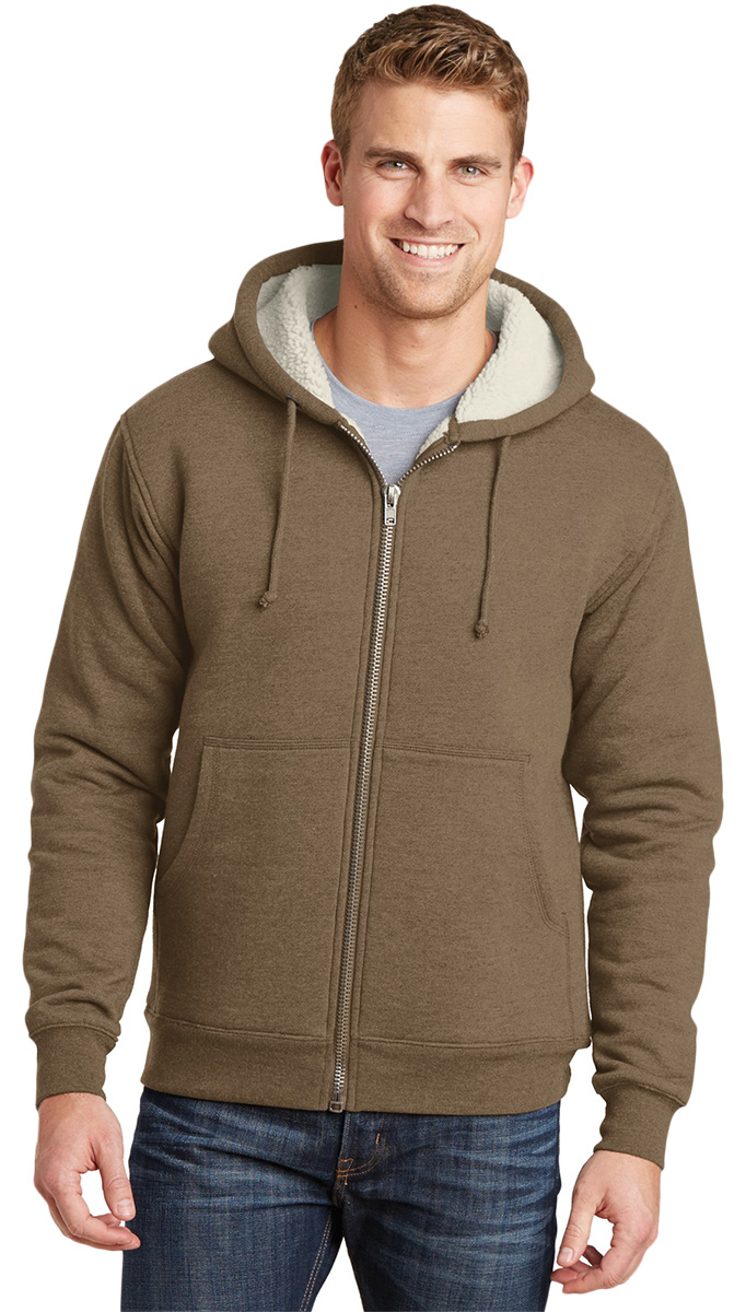 hooded fleece lined jacket