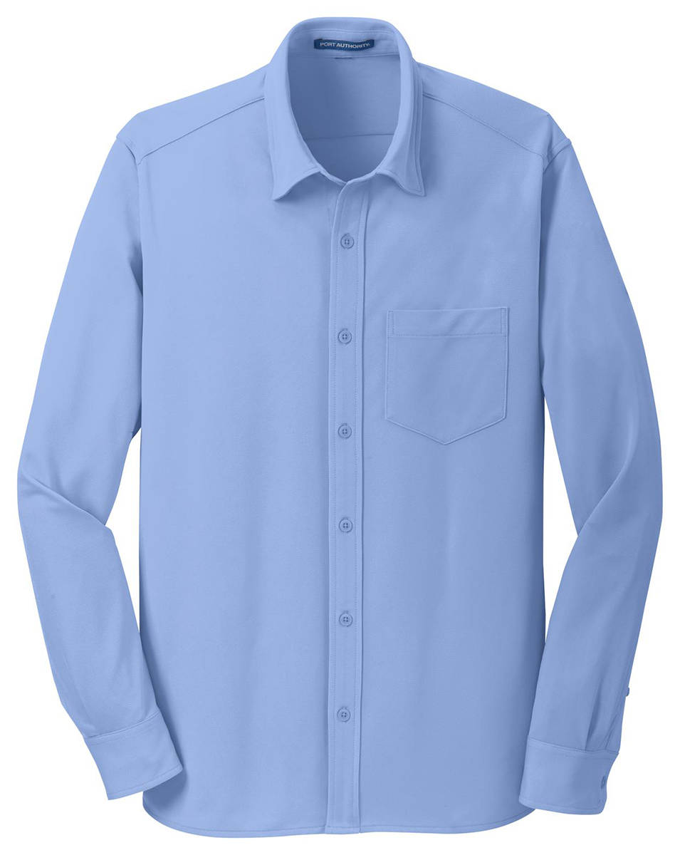 חולצות שמלה Port Authority Men's Button Down Collar Patch Pocket